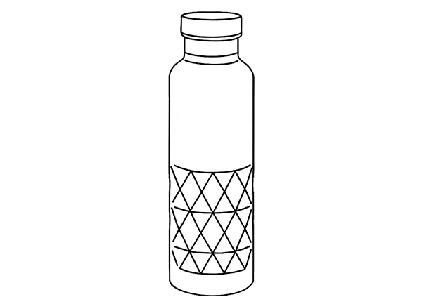 زجاجة ذات جدار واحد